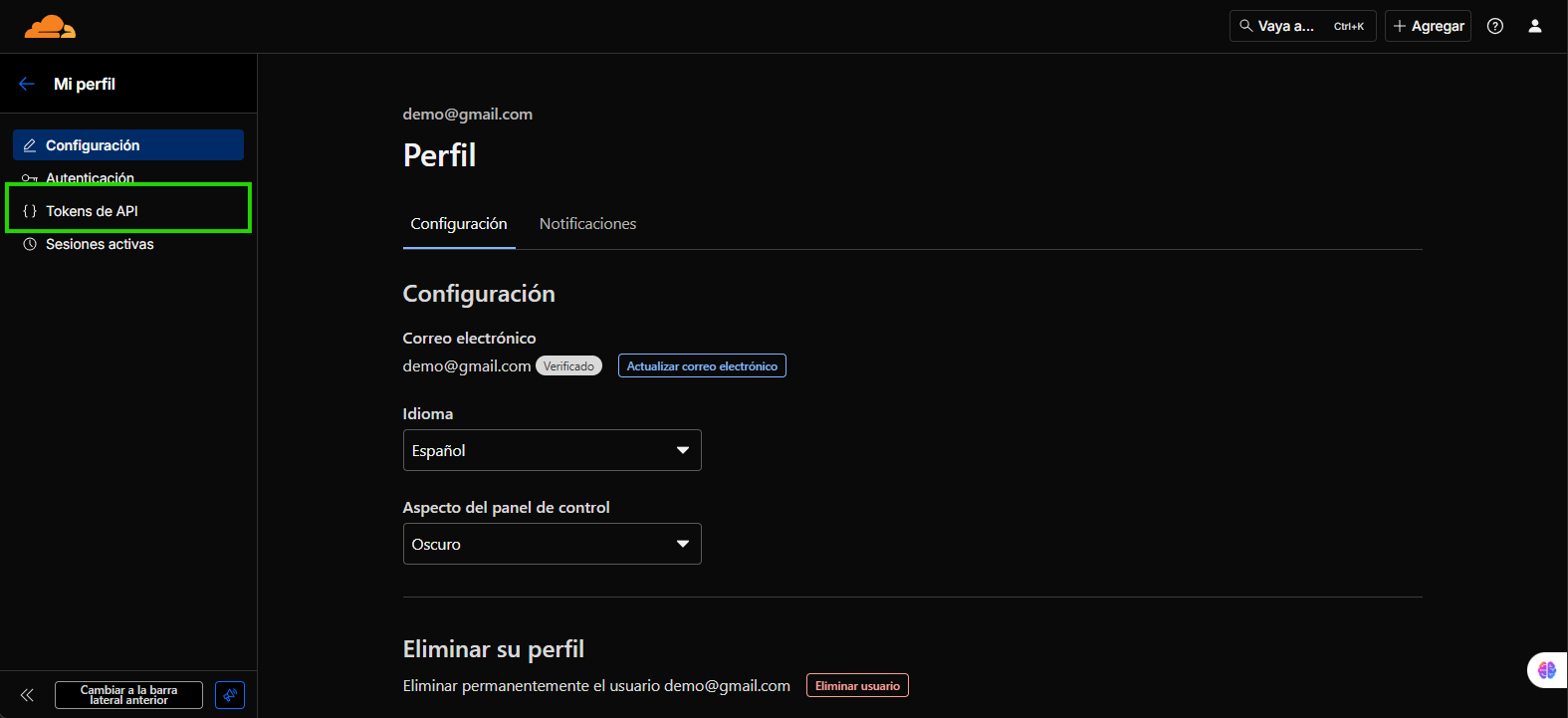Tokens de API