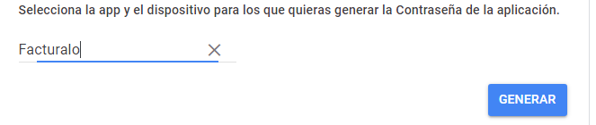 Generar contraseña